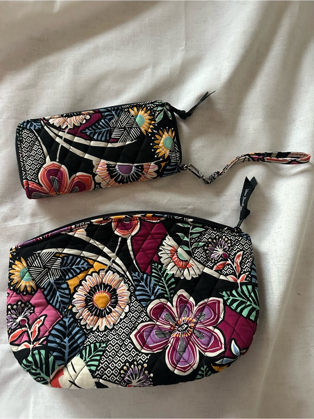 Vera Bradley Kauai Floral Grand Travel Cosmetic Case and Wallet